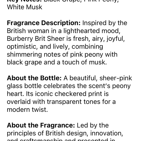 Brand new unopened 100ml bottle of Burberry Brit “Sheer” - Picture 2 of 2